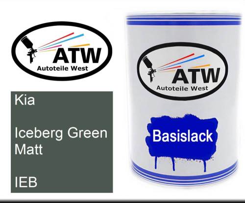 Kia, Iceberg Green Matt, IEB: 500ml Lackdose, von ATW Autoteile West.